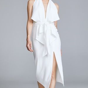 White Misha Lorena Dress (Without Belt)